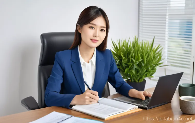 노무사로서의 직무 스트레스 관리 - **Prompt 1: "Focused and Organized Labor Attorney"**
    A clear, realistic, and brightly lit image ...