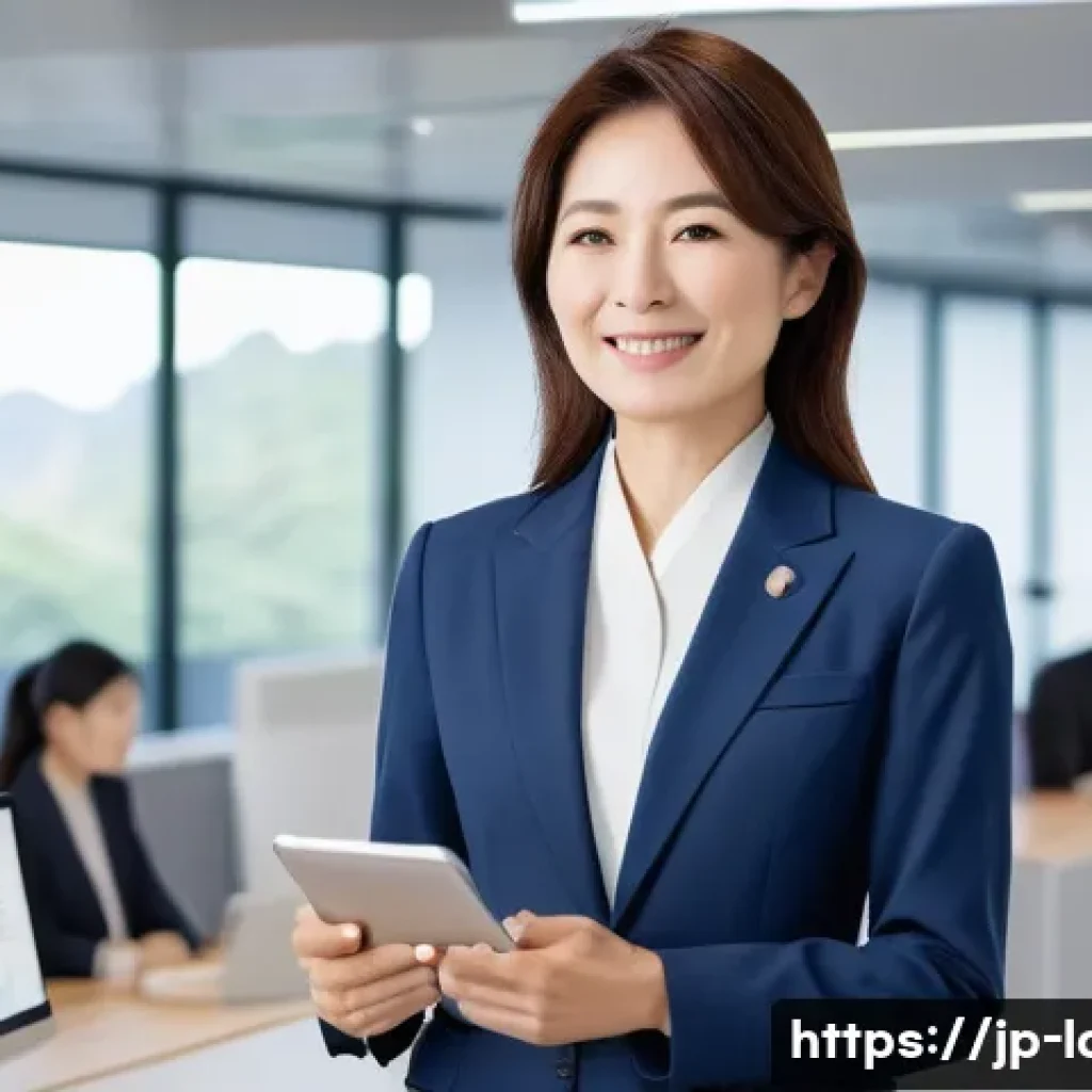 노무사 직무별 업무 범위 - **The Foundation of Trust**
    A professional and calm Japanese female Sharoushi (Certified Social ...