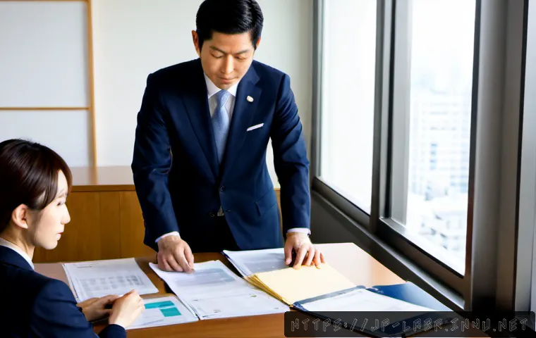 노무사 자격증의 중요성 - Photorealistic Japanese labor and social security attorney in a refined Tokyo office, a confident pr...